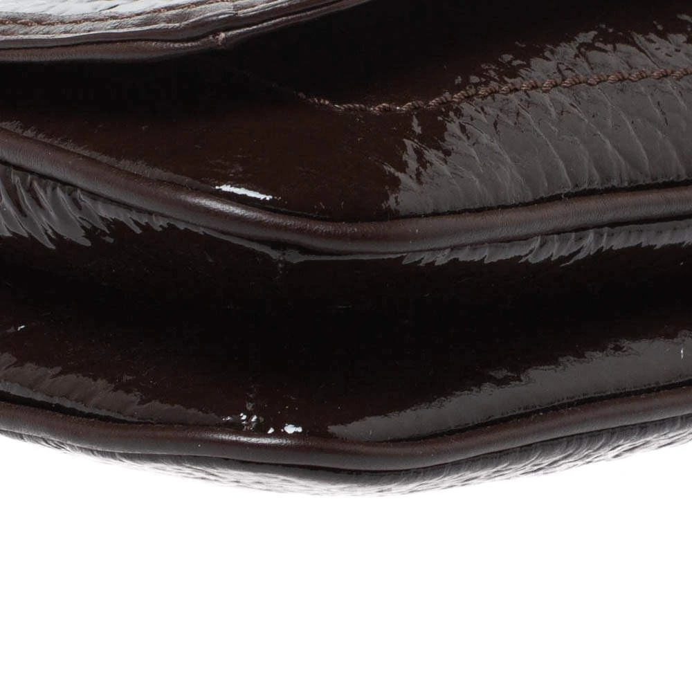 Marc Jacobs Dark Brown Patent Leather Shoulder Bag For Women 10 Marc Jacobs Dark Brown Patent Leather Shoulder Bag For Women - Image 10