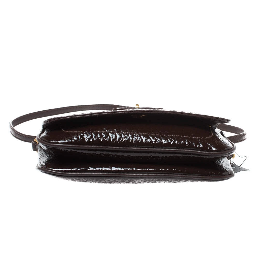 Marc Jacobs Dark Brown Patent Leather Shoulder Bag For Women 6 Marc Jacobs Dark Brown Patent Leather Shoulder Bag For Women - Image 6