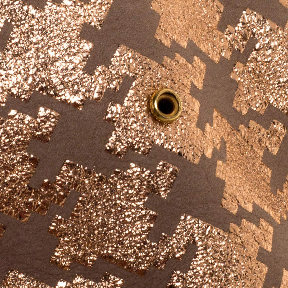 Marc Jacobs Taupe/Rose Gold Printed Leather Little Stam Crystal Embellished Shoulder Bag For Women 7 Marc Jacobs Taupe/Rose Gold Printed Leather Little Stam Crystal Embellished Shoulder Bag For Women - Image 7