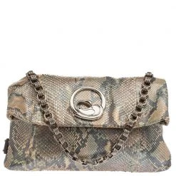 Marc Jacobs Multicolor Python Fold Over Shoulder Bag For Women