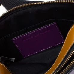 Marc Jacobs Purple/ Tan Leather Snapshot Camera Crossbody Bag For Women -Cheap Marc Jacobs Store luxury women marc jacobs used handbags p335224 002