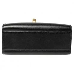 Marc Jacobs Black/Pink Vinyl Little Big Shot Satchel For Women -Cheap Marc Jacobs Store luxury women marc jacobs used handbags p340132 001