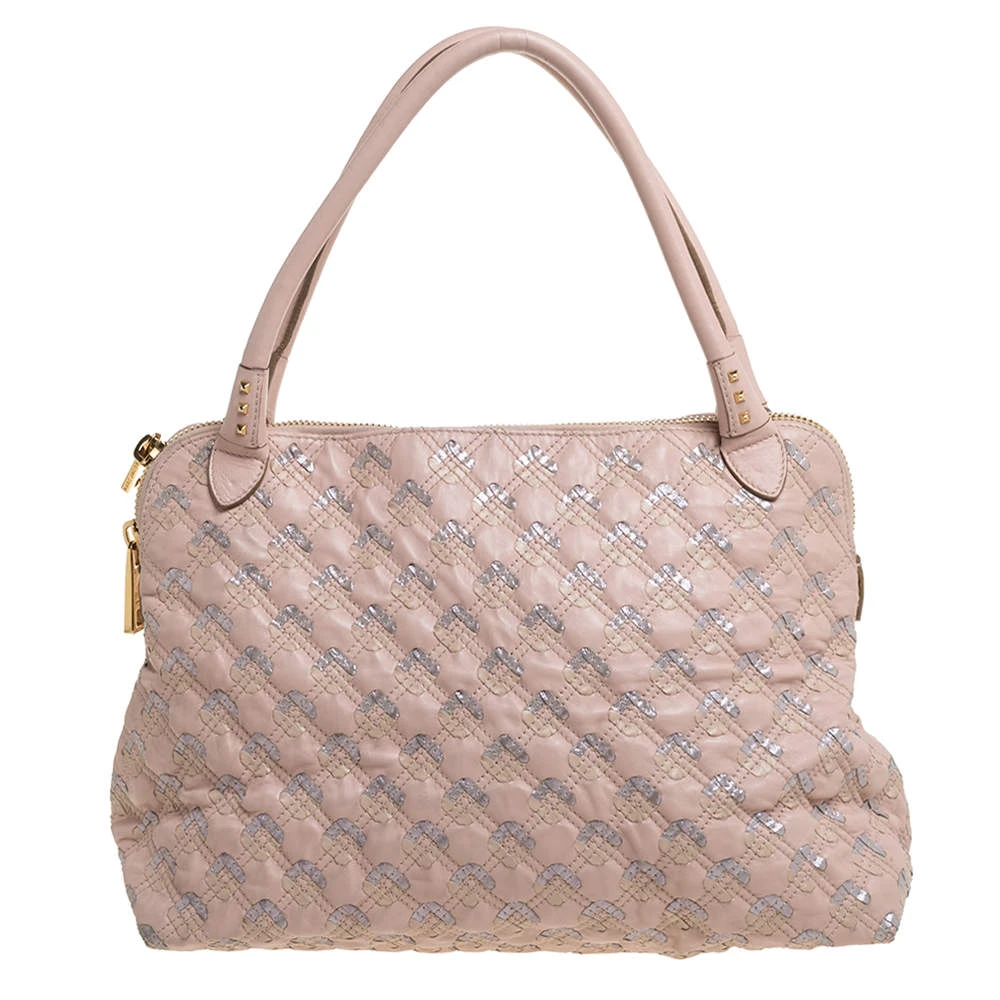 Marc Jacobs Pink Quilted Leather Memphis Robert Jena Satchel For Women 4 Marc Jacobs Pink Quilted Leather Memphis Robert Jena Satchel For Women - Image 4