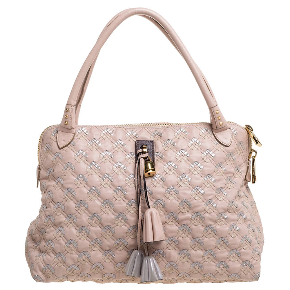 Marc Jacobs Pink Quilted Leather Memphis Robert Jena Satchel For Women 1 Marc Jacobs Pink Quilted Leather Memphis Robert Jena Satchel For Women