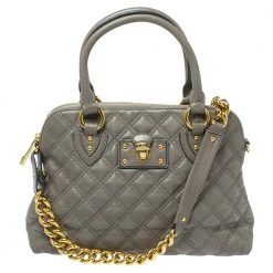 Marc Jacobs Brown Quilted Leather Carmine Satchel For Women