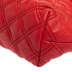 Marc Jacobs Red Quilted Leather Flap Shoulder Bag For Women -Cheap Marc Jacobs Store luxury women marc jacobs used handbags p350453 009