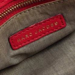 Marc Jacobs Red Quilted Leather Flap Shoulder Bag For Women -Cheap Marc Jacobs Store luxury women marc jacobs used handbags p350453 010