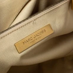 Marc Jacobs Beige Quilted Leather East West Stam Satchel For Women -Cheap Marc Jacobs Store luxury women marc jacobs used handbags p355917 006