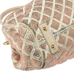 Marc Jacobs Ivory Crystal Embellished Suede And Leather Stam Satchel For Women -Cheap Marc Jacobs Store luxury women marc jacobs used handbags p357824 009