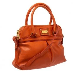 Marc Jacobs Orange Leather Raleigh Satchel For Women -Cheap Marc Jacobs Store luxury women marc jacobs used handbags p363427 003
