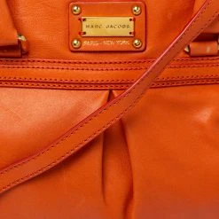 Marc Jacobs Orange Leather Raleigh Satchel For Women -Cheap Marc Jacobs Store luxury women marc jacobs used handbags p363427 009