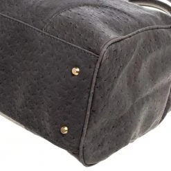 Marc By Marc Jacobs Grey Ostrich Embossed Leather Ozzie Square Lucy Tote For Women -Cheap Marc Jacobs Store luxury women marc jacobs used handbags p365885 007