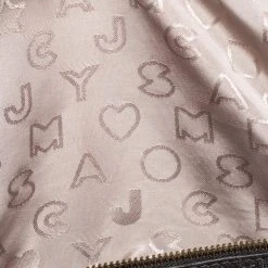 Marc By Marc Jacobs Grey Ostrich Embossed Leather Ozzie Square Lucy Tote For Women -Cheap Marc Jacobs Store luxury women marc jacobs used handbags p365885 012