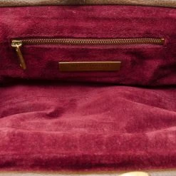 Marc Jacobs Brown Quilted Leather East/West Stam Clutch Handbag For Women -Cheap Marc Jacobs Store luxury women marc jacobs used handbags p37083 006