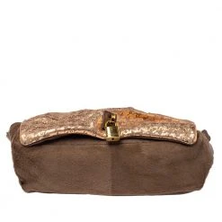 Marc Jacobs Light Pink/Brown Leather And Calf Hair Rockstar Jennifer Shoulder Bag For Women -Cheap Marc Jacobs Store luxury women marc jacobs used handbags p370935 008