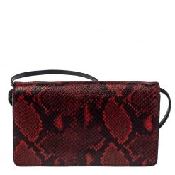 Marc Jacobs Red Python Embossed Crossbody Clutch Bag For Women -Cheap Marc Jacobs Store luxury women marc jacobs used handbags p371001 001