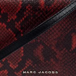Marc Jacobs Red Python Embossed Crossbody Clutch Bag For Women -Cheap Marc Jacobs Store luxury women marc jacobs used handbags p371001 005