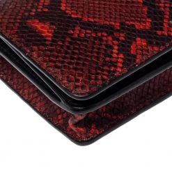 Marc Jacobs Red Python Embossed Crossbody Clutch Bag For Women -Cheap Marc Jacobs Store luxury women marc jacobs used handbags p371001 011