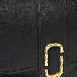 Marc Jacobs Black Leather Courier Messenger Bag For Women -Cheap Marc Jacobs Store luxury women marc jacobs used handbags p371906 1608721474 007