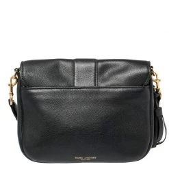 Marc Jacobs Black Leather Courier Messenger Bag For Women -Cheap Marc Jacobs Store luxury women marc jacobs used handbags p371906 1608721544 009