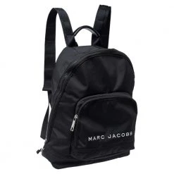 Marc Jacobs Black Nylon Classic Logo Backpack For Women -Cheap Marc Jacobs Store luxury women marc jacobs used handbags p372946 005