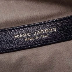 Marc Jacobs Black And Navy Leather Chain Handle Tote For Women -Cheap Marc Jacobs Store luxury women marc jacobs used handbags p37575 008