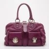 Marc Jacobs Maroon Purple Venetia Tote For Women
