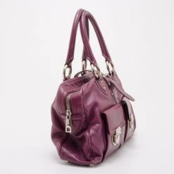 Marc Jacobs Maroon Purple Venetia Tote For Women -Cheap Marc Jacobs Store luxury women marc jacobs used handbags p37685 003