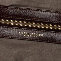 Marc Jacobs Dark Brown Quilted Leather Capra Satchel For Women -Cheap Marc Jacobs Store luxury women marc jacobs used handbags p383925 002