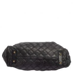Marc Jacobs Dark Grey Quilted Leather Stam Satchel For Women -Cheap Marc Jacobs Store luxury women marc jacobs used handbags p386892 005