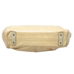 Marc Jacobs Beige Quilted Snakeskin Effect Leather Stam Satchel For Women -Cheap Marc Jacobs Store luxury women marc jacobs used handbags p387151 008