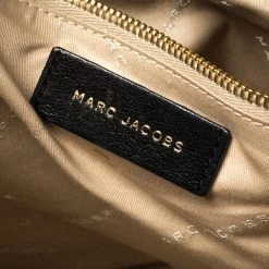 Marc Jacobs Black Leather Wellington Fulton Satchel For Women -Cheap Marc Jacobs Store luxury women marc jacobs used handbags p387715 007