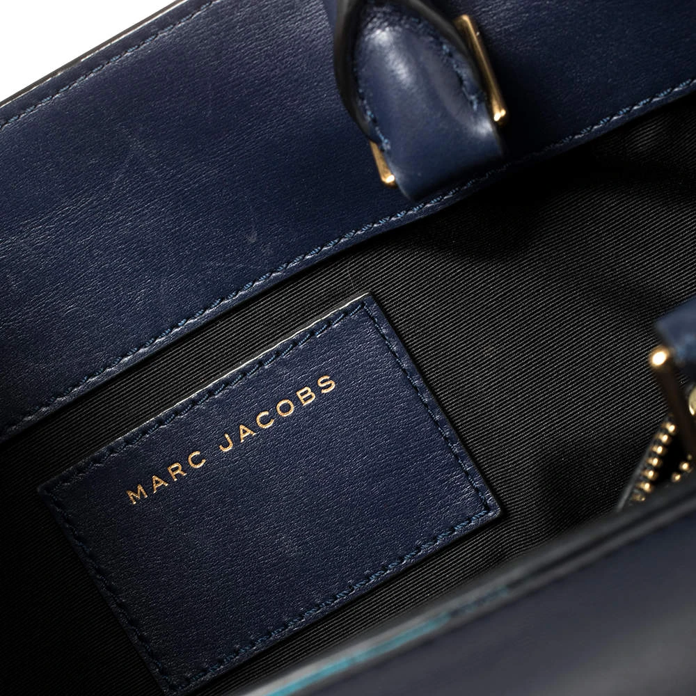 Marc Jacobs Blue Leather Madison Tote For Women 9 Marc Jacobs Blue Leather Madison Tote For Women - Image 9