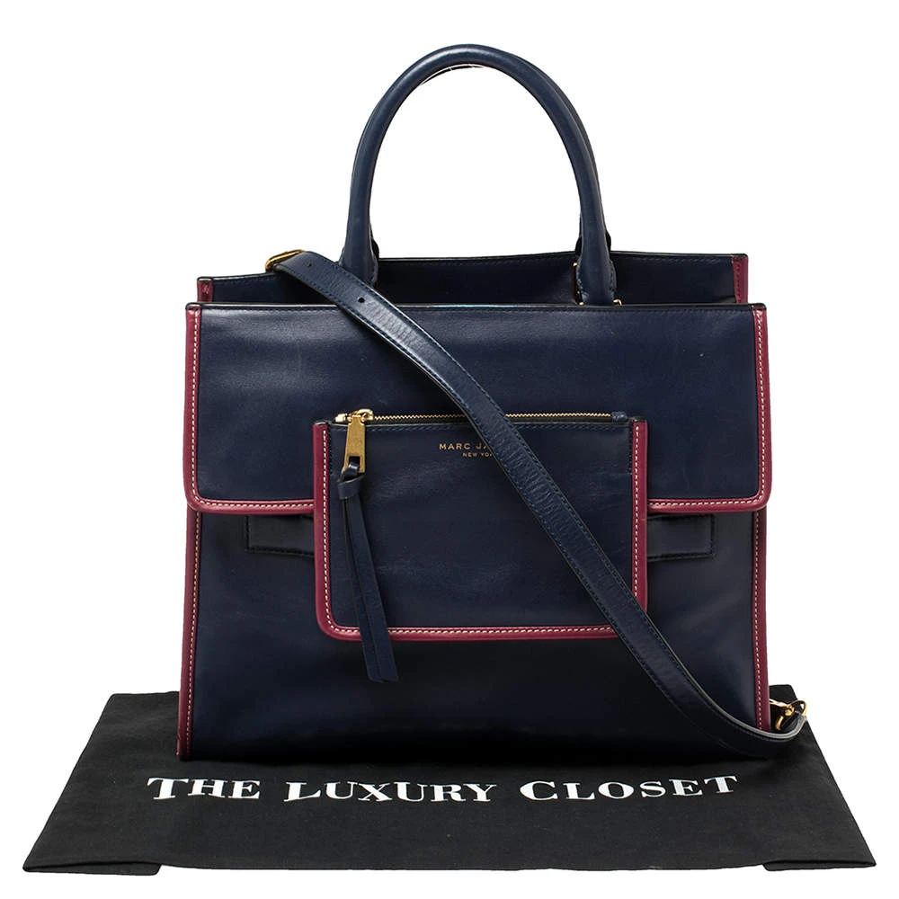 Marc Jacobs Blue Leather Madison Tote For Women 10 Marc Jacobs Blue Leather Madison Tote For Women - Image 10