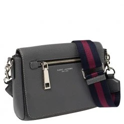 Marc Jacobs Grey Leather Small Gotham Crossbody Bag For Women -Cheap Marc Jacobs Store luxury women marc jacobs used handbags p388665 009