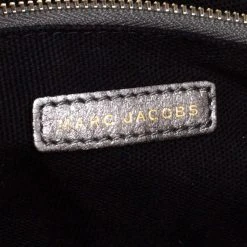 Marc Jacobs Metallic Silver Quilted Leather Large Baroque Single Shoulder Bag For Women -Cheap Marc Jacobs Store luxury women marc jacobs used handbags p390715 002