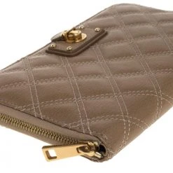 Marc Jacobs Beige Leather Passport Wallet For Women -Cheap Marc Jacobs Store luxury women marc jacobs used handbags p392072 009