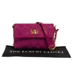 Marc Jacobs Fuchsia Straw And Leather Shoulder Bag For Women -Cheap Marc Jacobs Store luxury women marc jacobs used handbags p392135 012