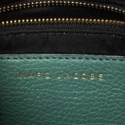 Marc Jacobs Green Leather Recruit Nomad Saddle Bag For Women -Cheap Marc Jacobs Store luxury women marc jacobs used handbags p392556 003