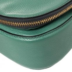 Marc Jacobs Green Leather Recruit Nomad Saddle Bag For Women -Cheap Marc Jacobs Store luxury women marc jacobs used handbags p392556 005