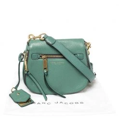 Marc Jacobs Green Leather Recruit Nomad Saddle Bag For Women -Cheap Marc Jacobs Store luxury women marc jacobs used handbags p392556 010