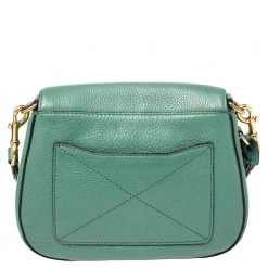 Marc Jacobs Green Leather Recruit Nomad Saddle Bag For Women -Cheap Marc Jacobs Store luxury women marc jacobs used handbags p392556 011