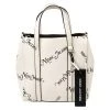Marc Jacobs White/Black Leather New York Magazine Tag Tote For Women
