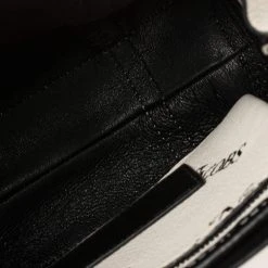 Marc Jacobs White/Black Leather New York Magazine Tag Tote For Women -Cheap Marc Jacobs Store luxury women marc jacobs used handbags p394036 008