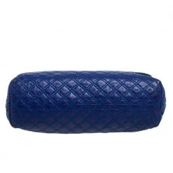 Marc Jacobs Blue Quilted Leather Large Single Flap Shoulder Bag For Women -Cheap Marc Jacobs Store luxury women marc jacobs used handbags p395191 005