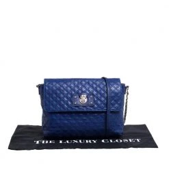 Marc Jacobs Blue Quilted Leather Large Single Flap Shoulder Bag For Women -Cheap Marc Jacobs Store luxury women marc jacobs used handbags p395191 011