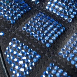 Marc Jacobs Blue Crystal Embellished Quilted Suede And Leather Stam Satchel For Women -Cheap Marc Jacobs Store luxury women marc jacobs used handbags p396520 004