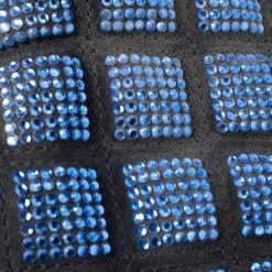 Marc Jacobs Blue Crystal Embellished Quilted Suede And Leather Stam Satchel For Women -Cheap Marc Jacobs Store luxury women marc jacobs used handbags p396520 006