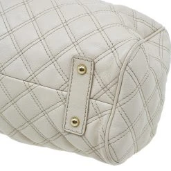 Marc Jacobs Beige Quilted Leather Stam Shoulder Bag For Women -Cheap Marc Jacobs Store luxury women marc jacobs used handbags p39715 0011