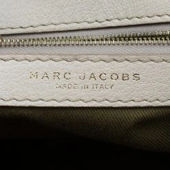 Marc Jacobs Beige Quilted Leather Stam Shoulder Bag For Women -Cheap Marc Jacobs Store luxury women marc jacobs used handbags p39715 0014